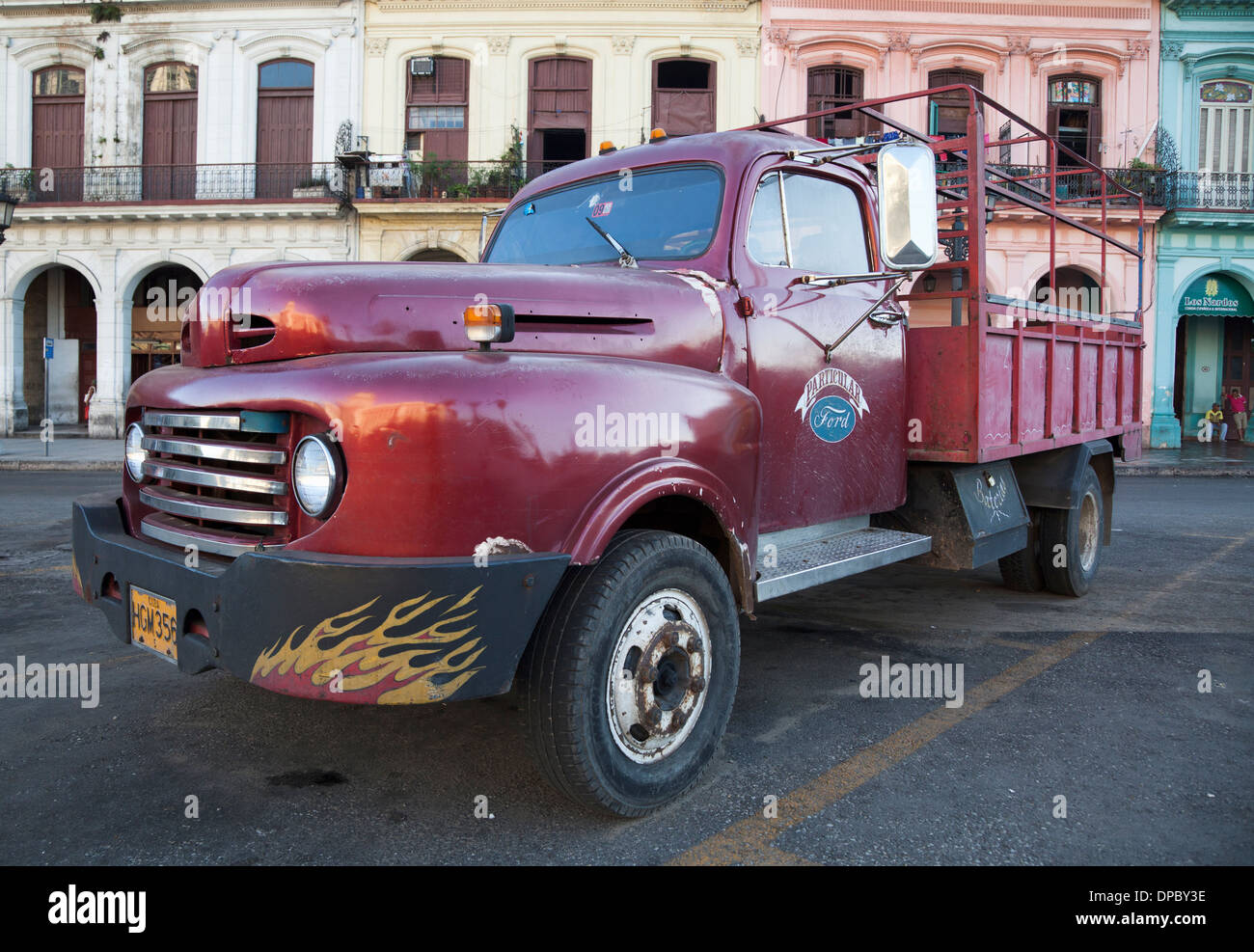 Vintage Ford truck in Havana Cuba Stock Photo Alamy