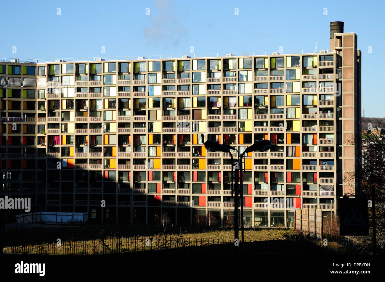 Park Hill Estate,Sheffield.Under Redevelopment Via Urbansplash Stock