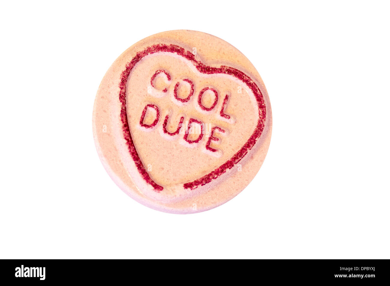 Love Heart Sweet Cool Dude Stock Photo