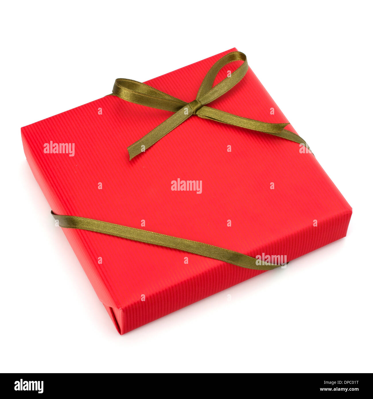 festive gift box isolated on white background Stock Photo - Alamy