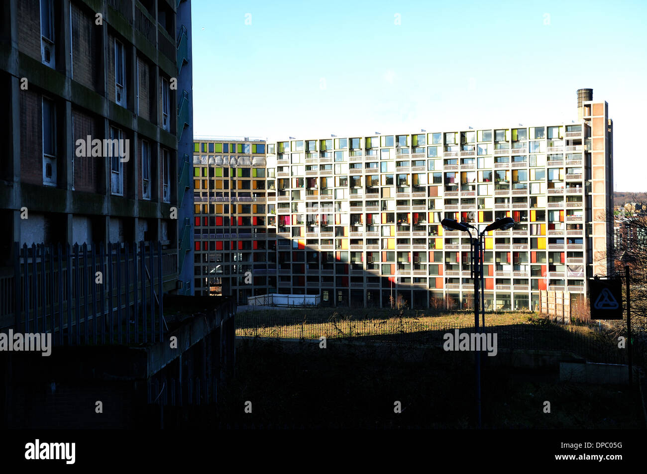 Park Hill Estate,Sheffield.Under Redevelopment Via Urbansplash Stock