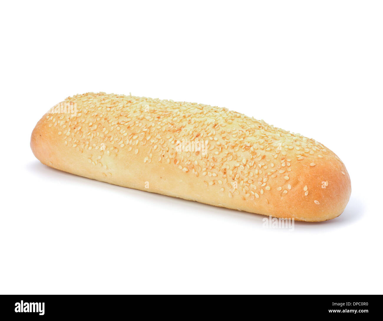 Healthy grain french baguette bread loaf isolated on white background ...