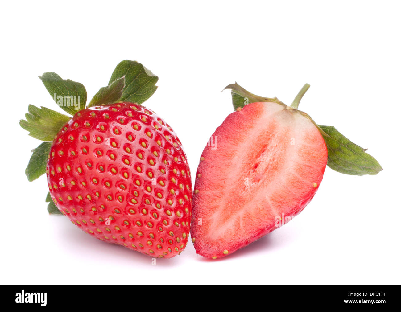 Strawberry isolated on white background cutout Stock Photo - Alamy