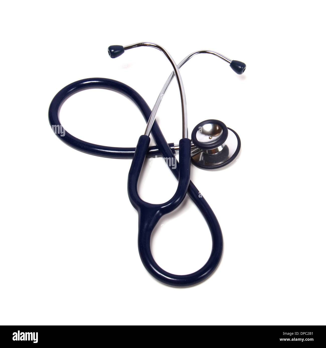 blue stethoscope isolated on white background Stock Photo - Alamy