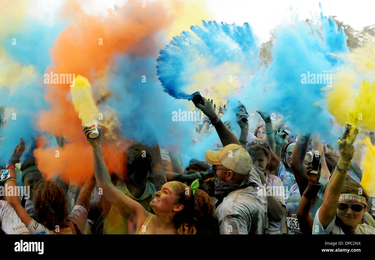Orlando, Florida, USA. 11 January 2014. Atmosphere at The Color Run in ...