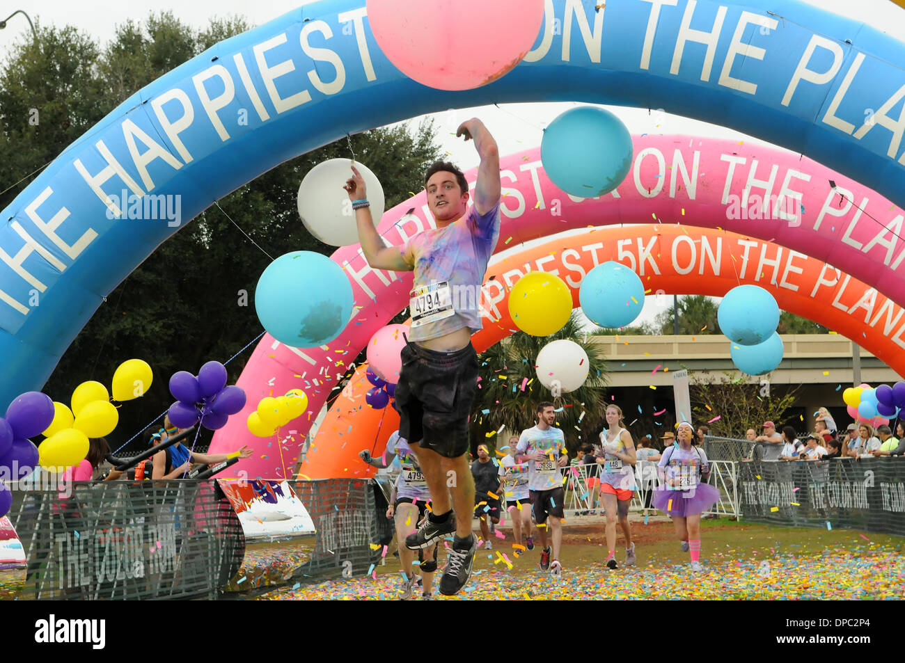 Orlando, Florida, USA. 11 January 2014. Atmosphere at The Color Run in ...
