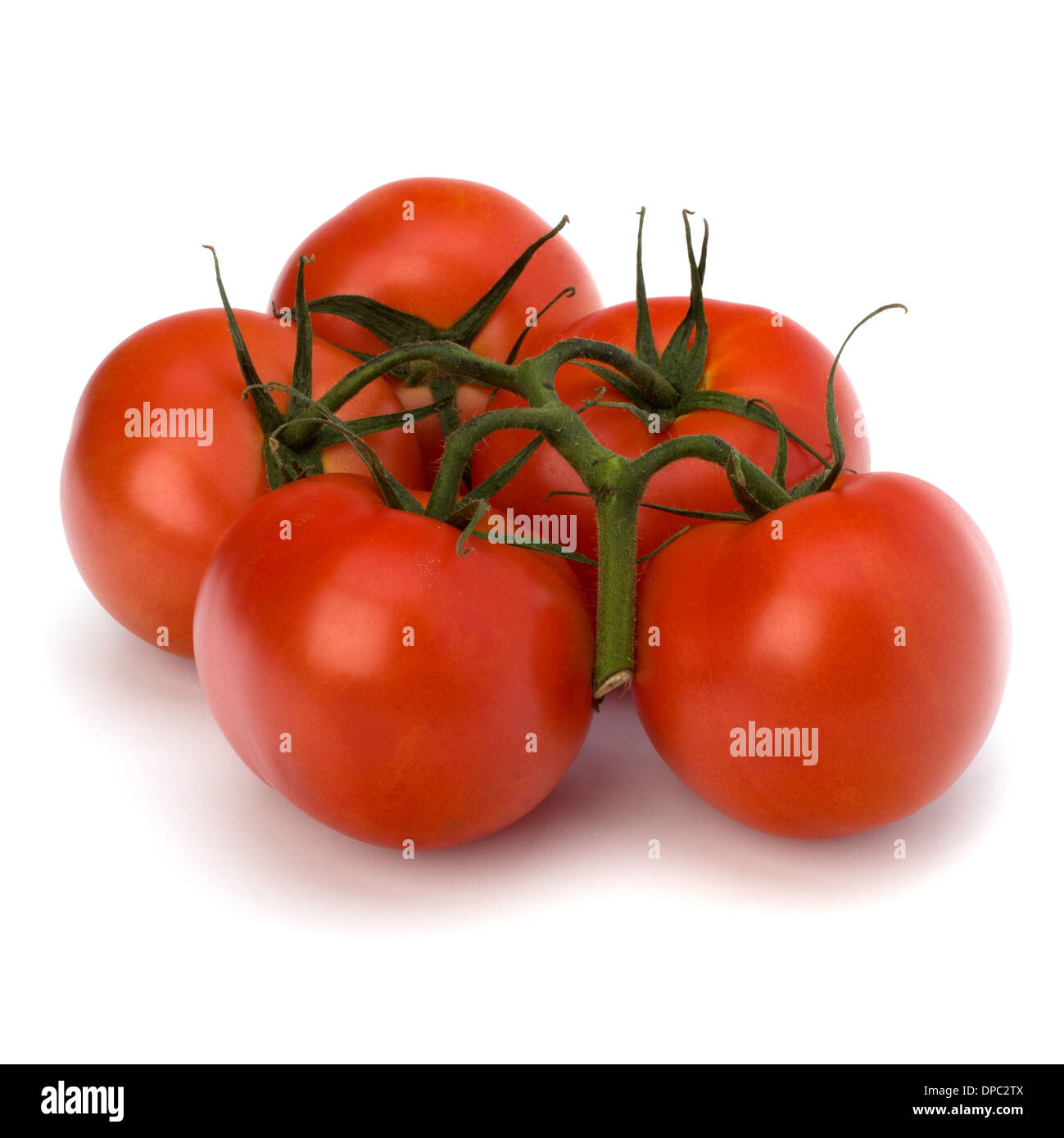 red tomato isolated on the white background Stock Photo - Alamy