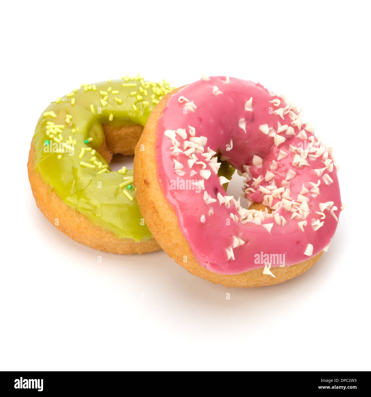 Delicious doughnuts isolated on white background Stock Photo - Alamy