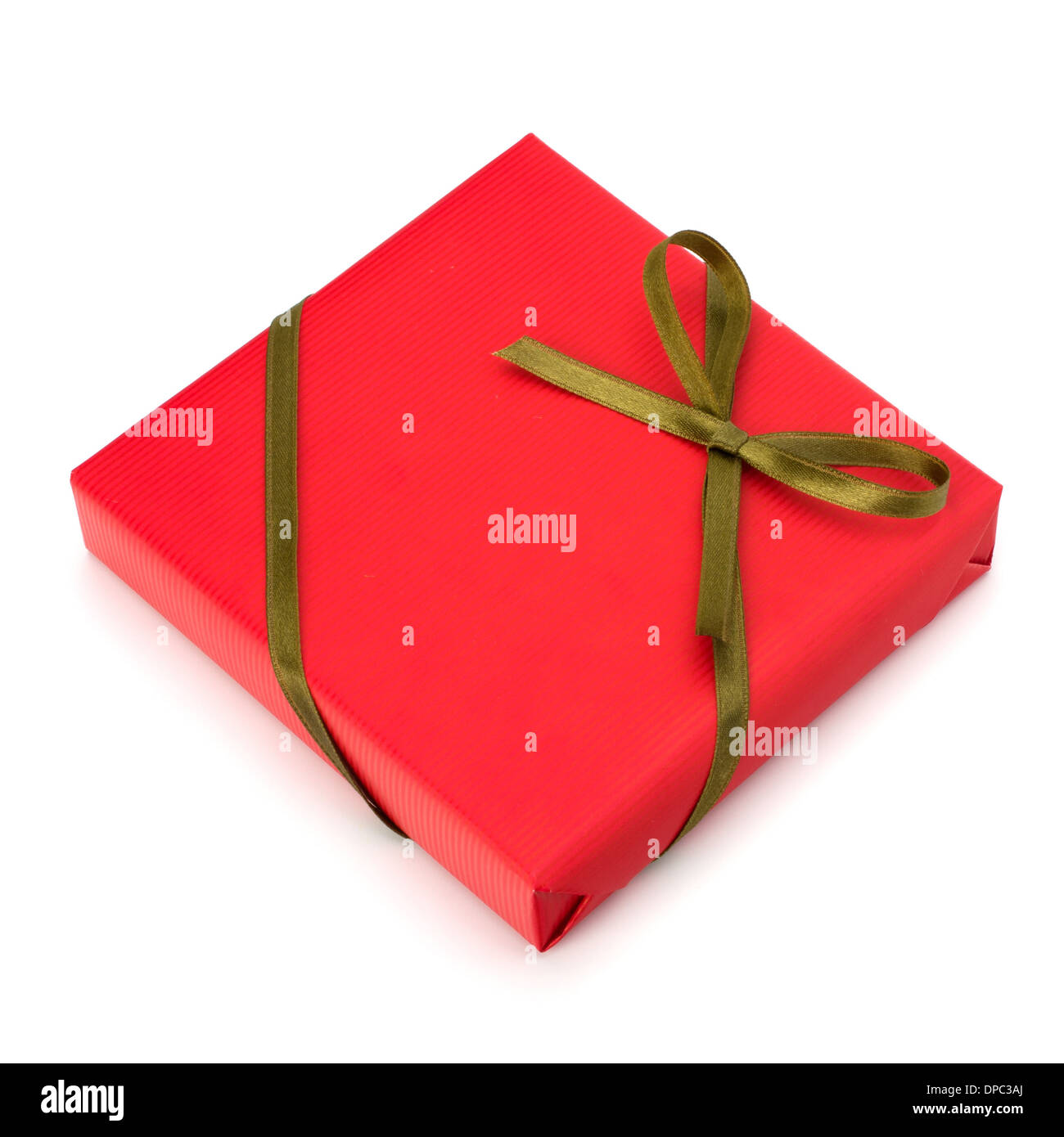 festive gift box isolated on white background Stock Photo - Alamy
