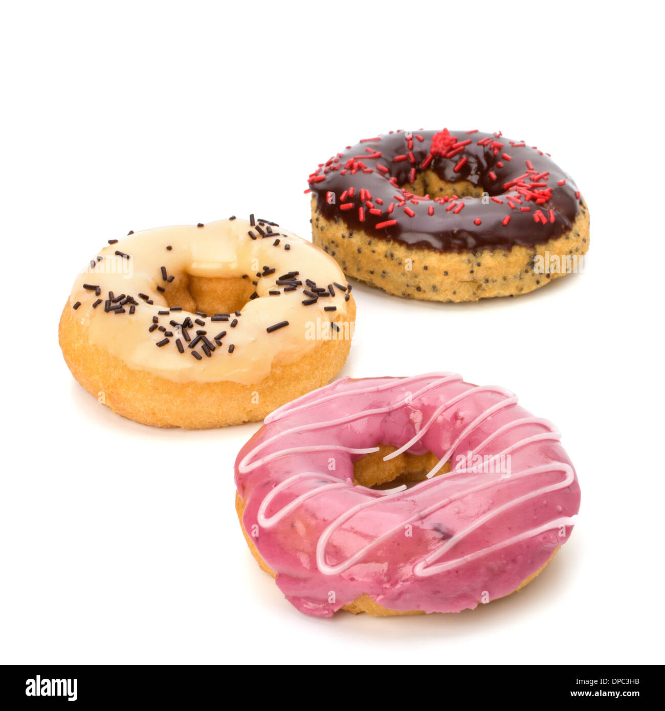 Delicious doughnut isolated on white background Stock Photo - Alamy