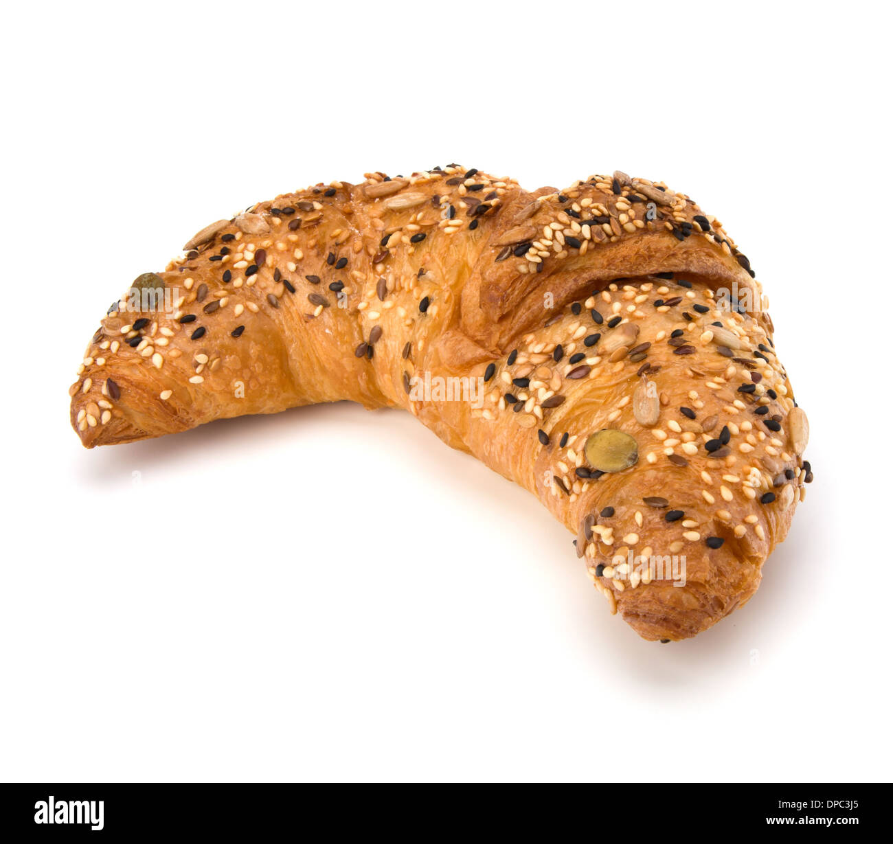 fresh croissant isolated on white background Stock Photo - Alamy