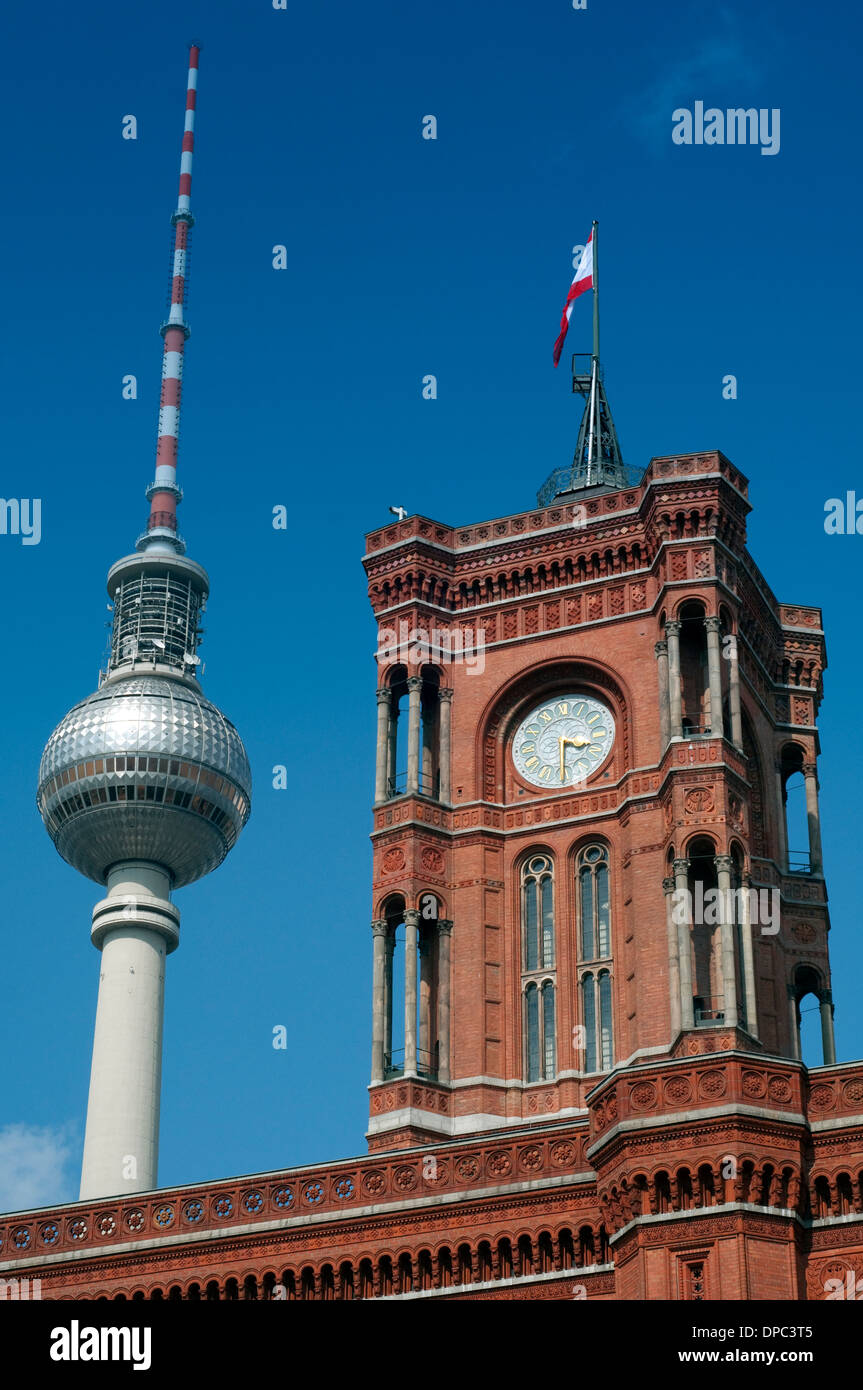 Germany, Berlin, Fernsehturm, TV Tower Stock Photo