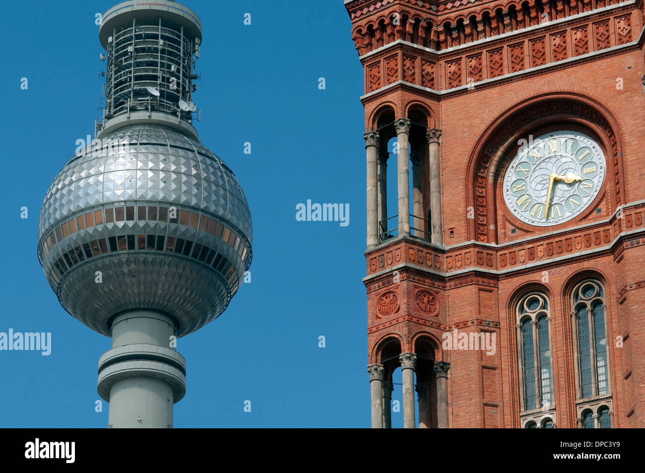 Germany, Berlin, Fernsehturm, TV Tower Stock Photo