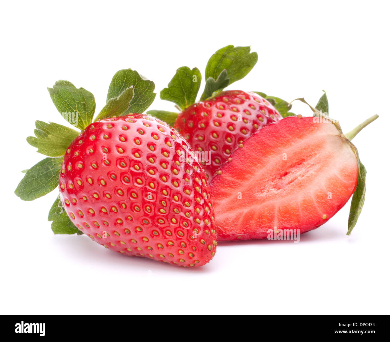 Strawberry isolated on white background cutout Stock Photo - Alamy