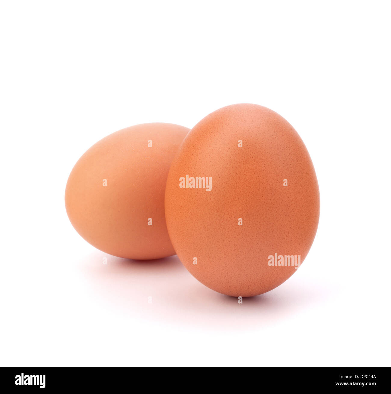 two eggs isolated on white background Stock Photo - Alamy