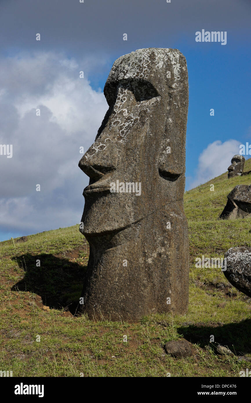 Easter island statue lichen hires stock photography and images Alamy