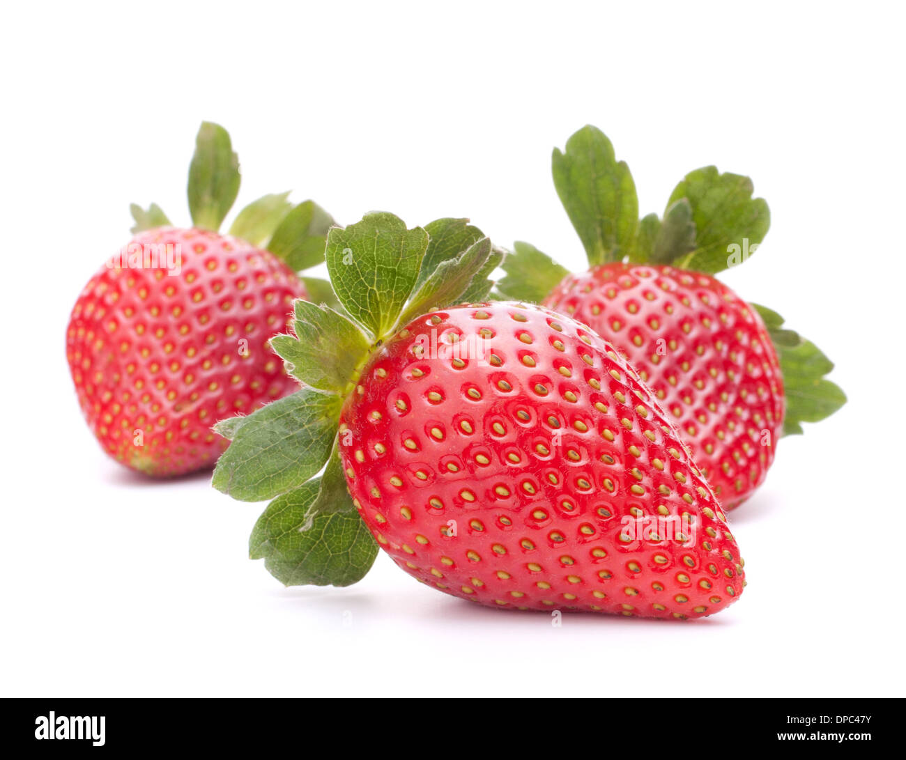 Strawberry isolated on white background cutout Stock Photo - Alamy