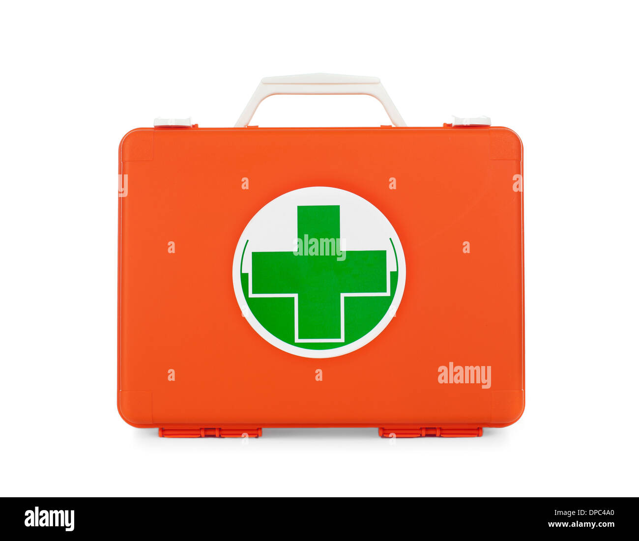 First Aid Kit isolated on white background Stock Photo