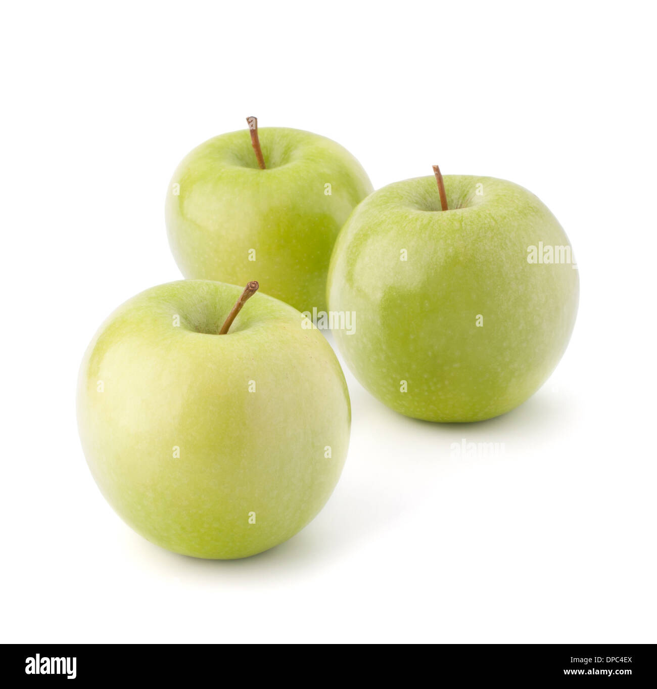 Green apple isolated on white background cutout Stock Photo - Alamy