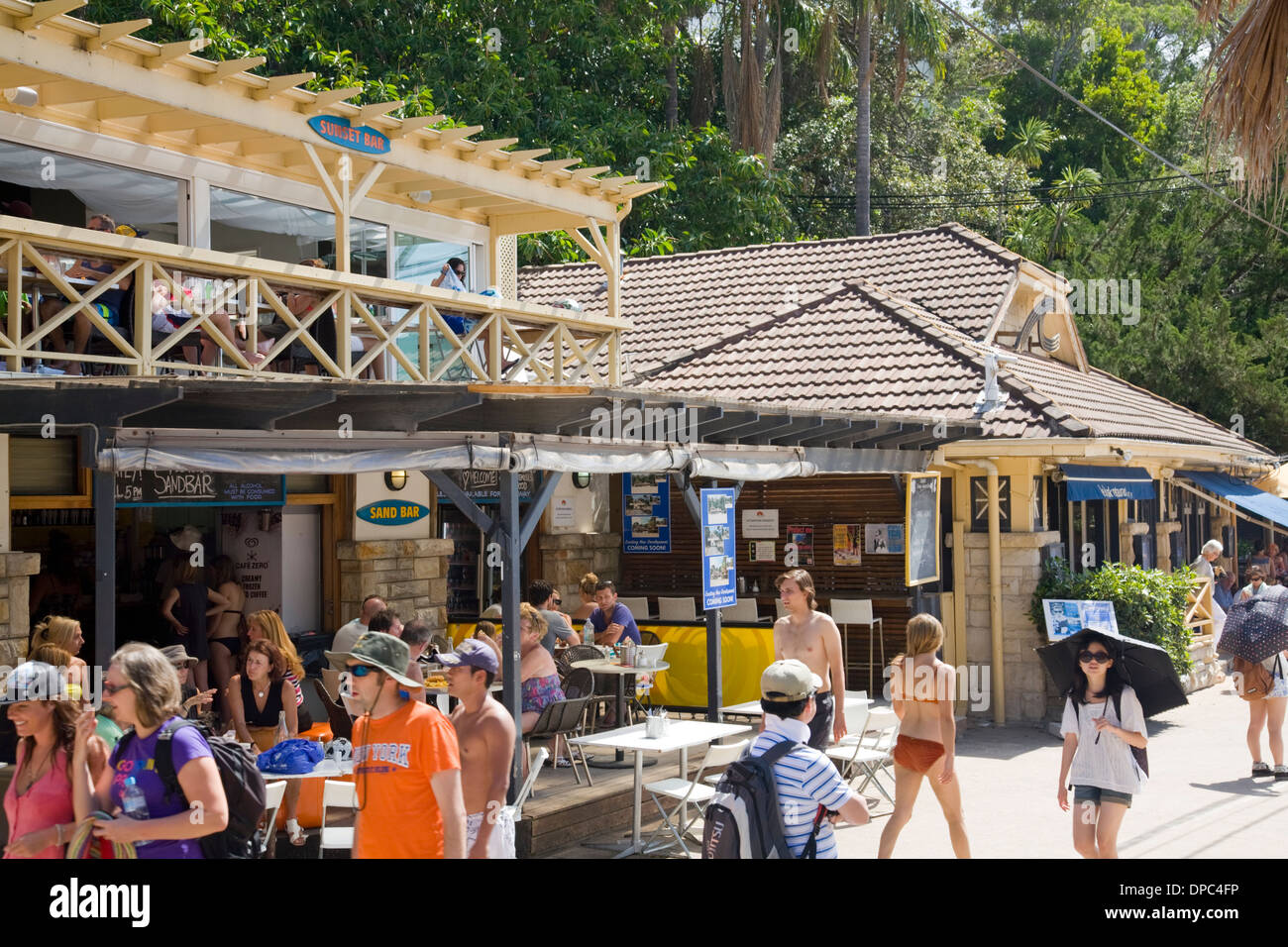 cafe at Shelly Beach,Manly,Sydney Stock Photo