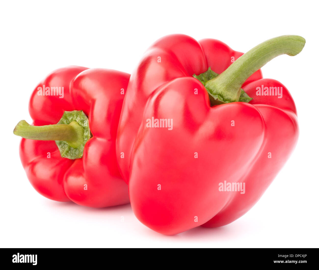 Sweet red pepper isolated on white background cutout Stock Photo - Alamy