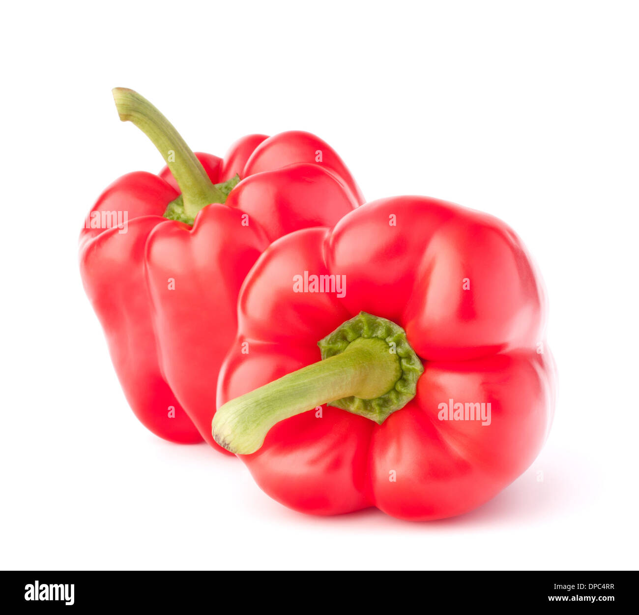 Sweet red pepper isolated on white background cutout Stock Photo - Alamy
