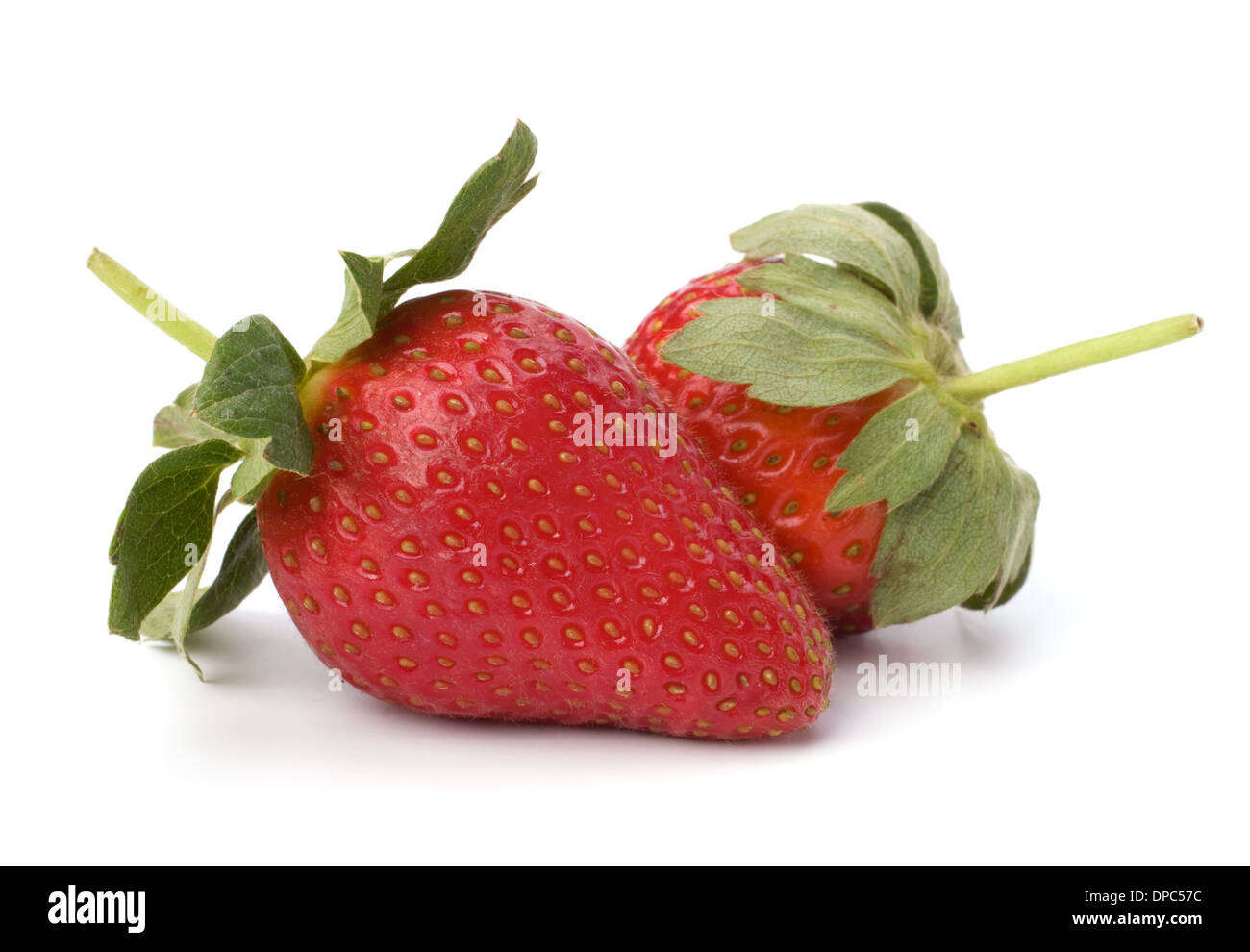 Strawberries isolated on white background Stock Photo - Alamy