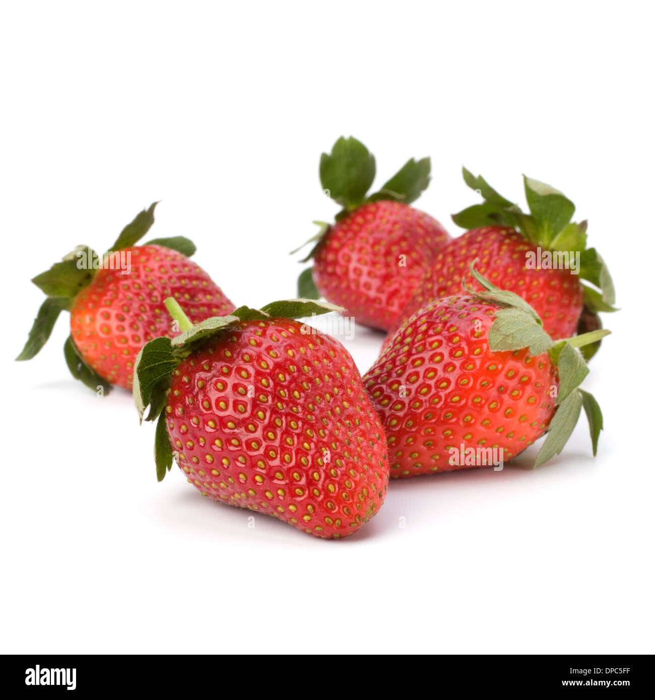 Strawberries isolated on white background Stock Photo - Alamy