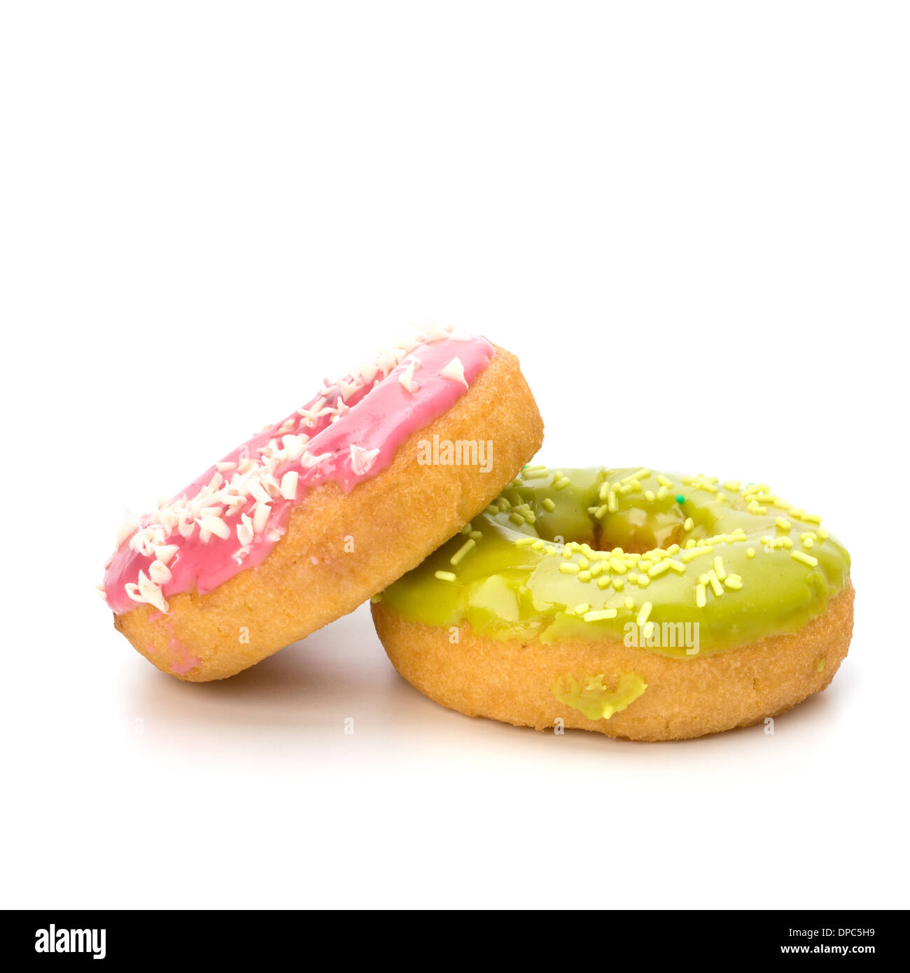 Delicious doughnuts isolated on white background Stock Photo - Alamy