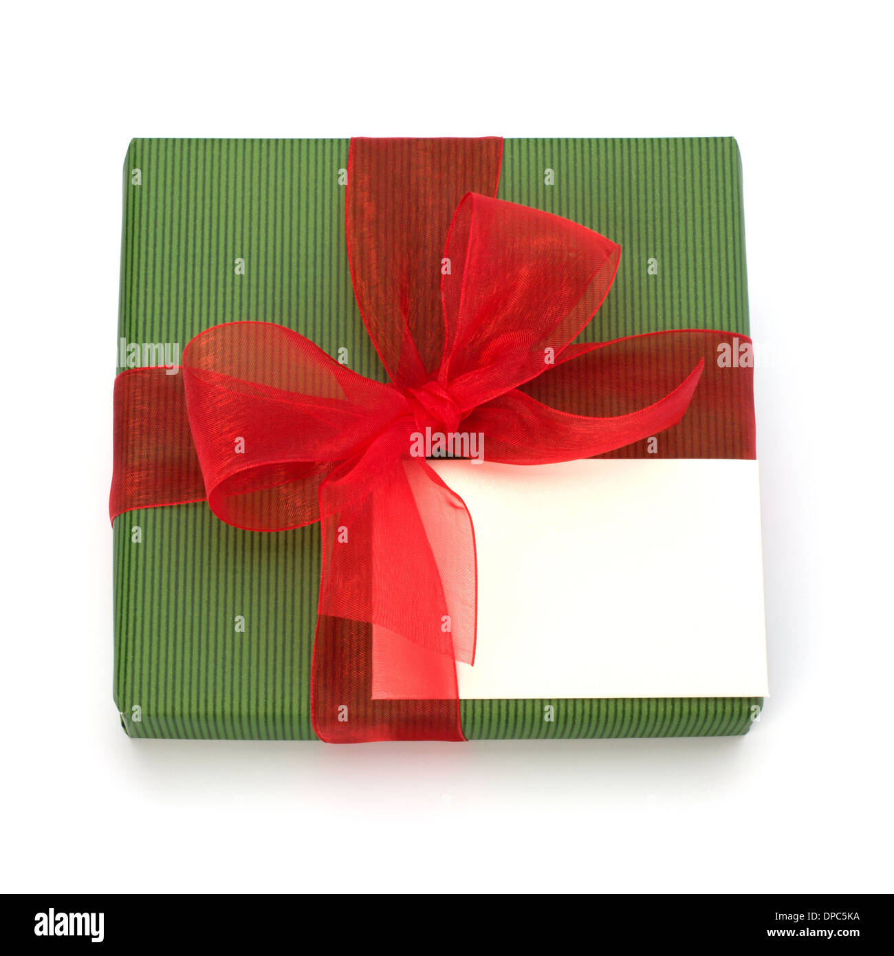 festive gift box isolated on white background Stock Photo - Alamy