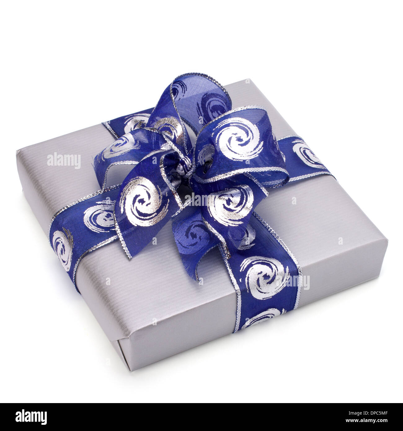 festive gift box isolated on white background Stock Photo - Alamy