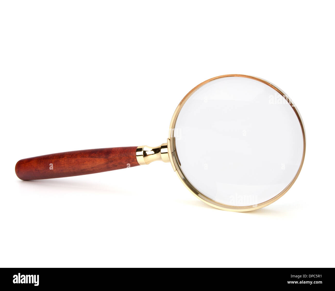 hand magnifier isolated on white background Stock Photo - Alamy