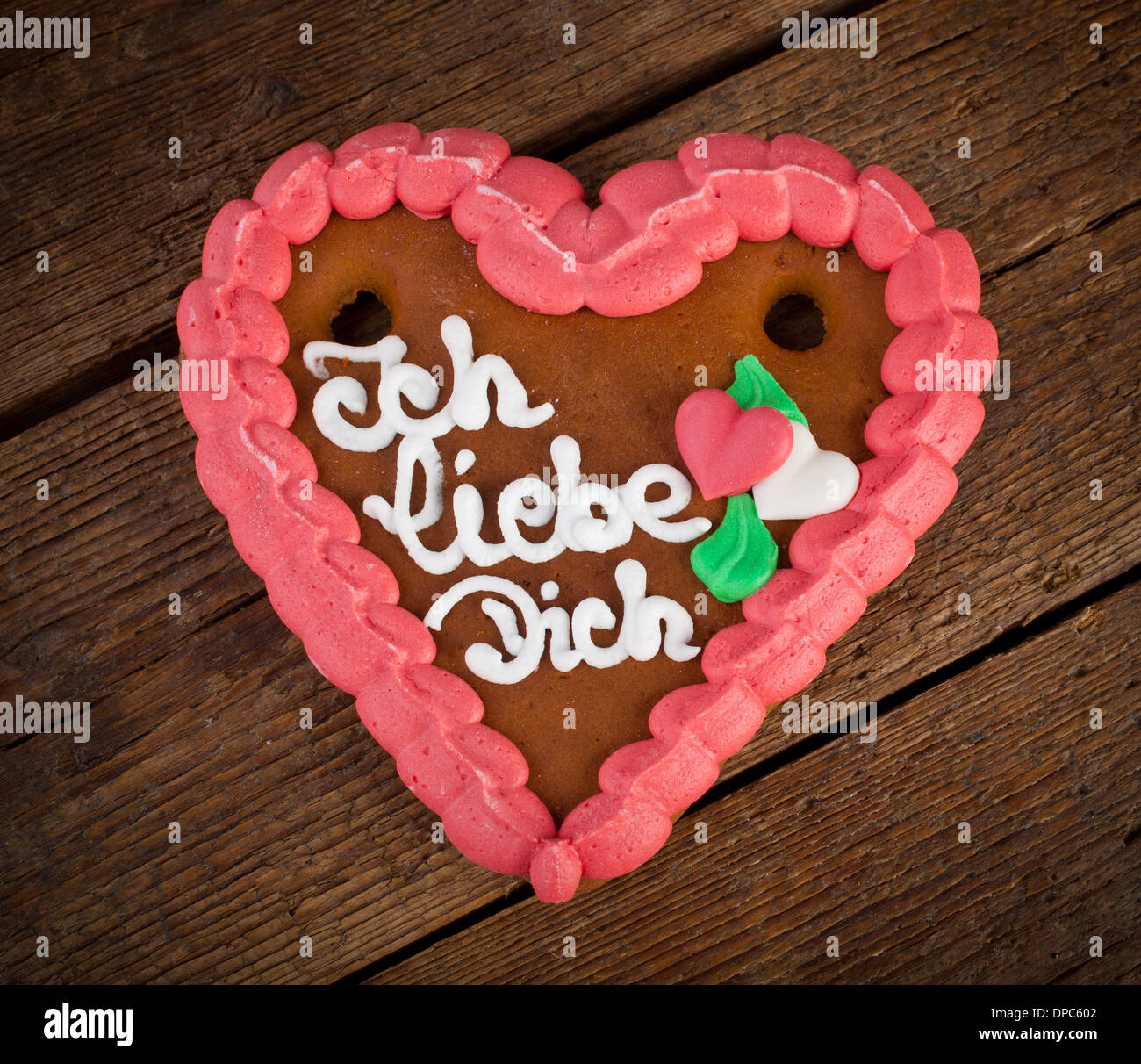 Lebkuchenherzen, gingerbread Heart cookie, typical souvenir of German ...