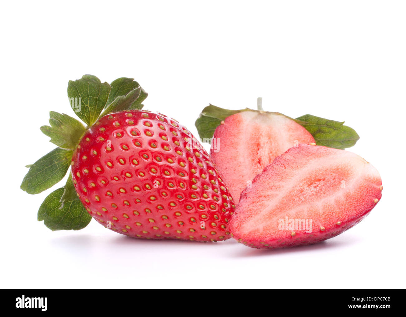 Strawberry isolated on white background cutout Stock Photo - Alamy