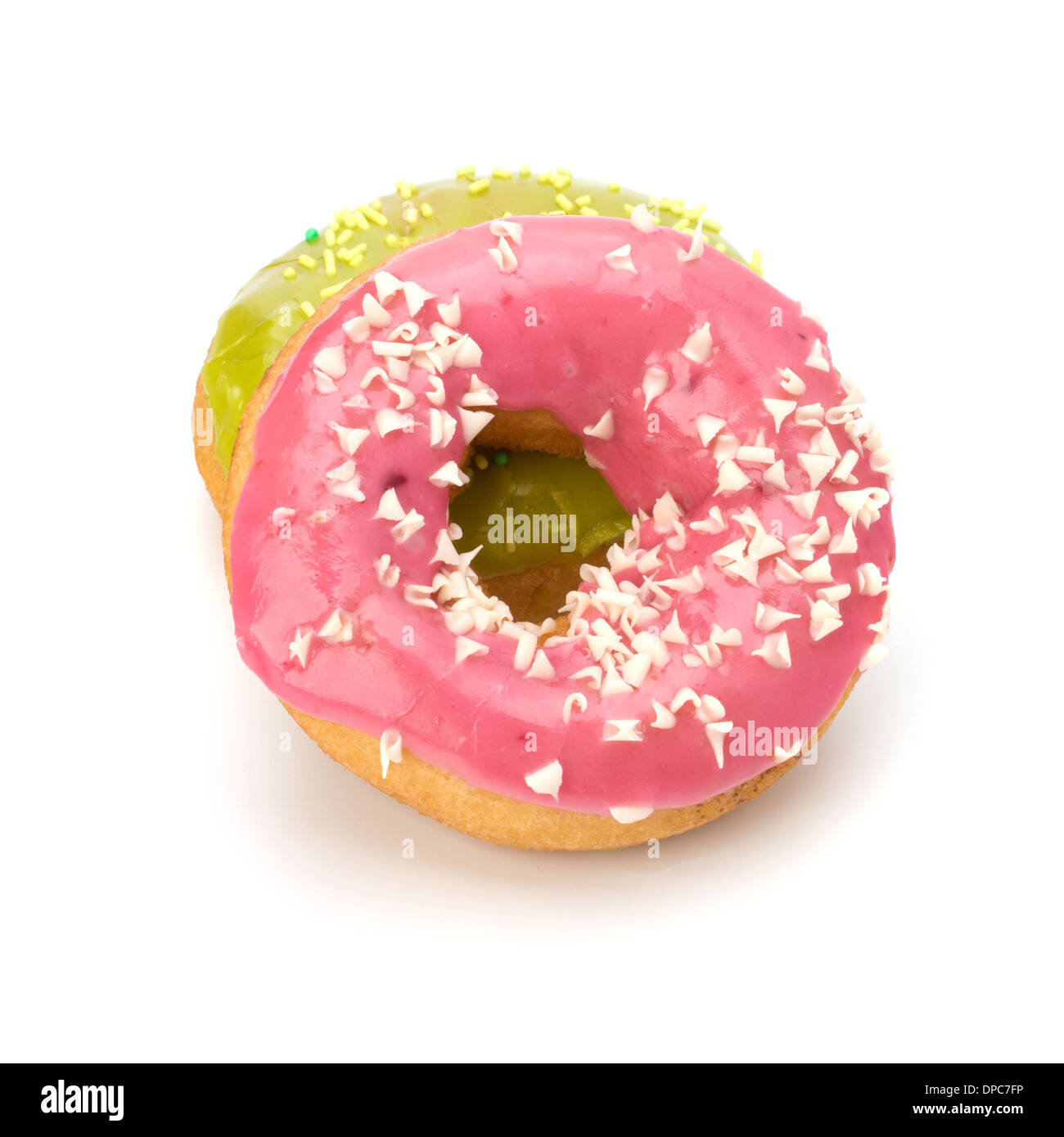 Delicious doughnuts isolated on white background Stock Photo - Alamy