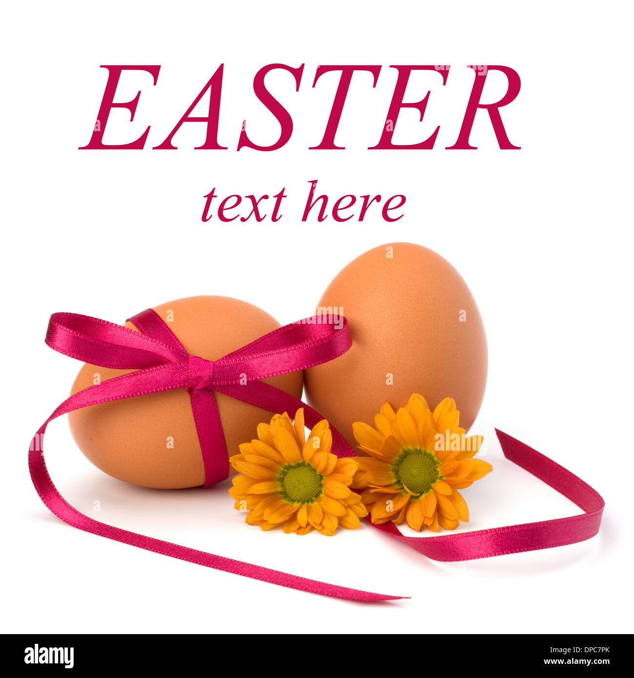 Easter egg with festive bow isolated on white background Stock Photo ...