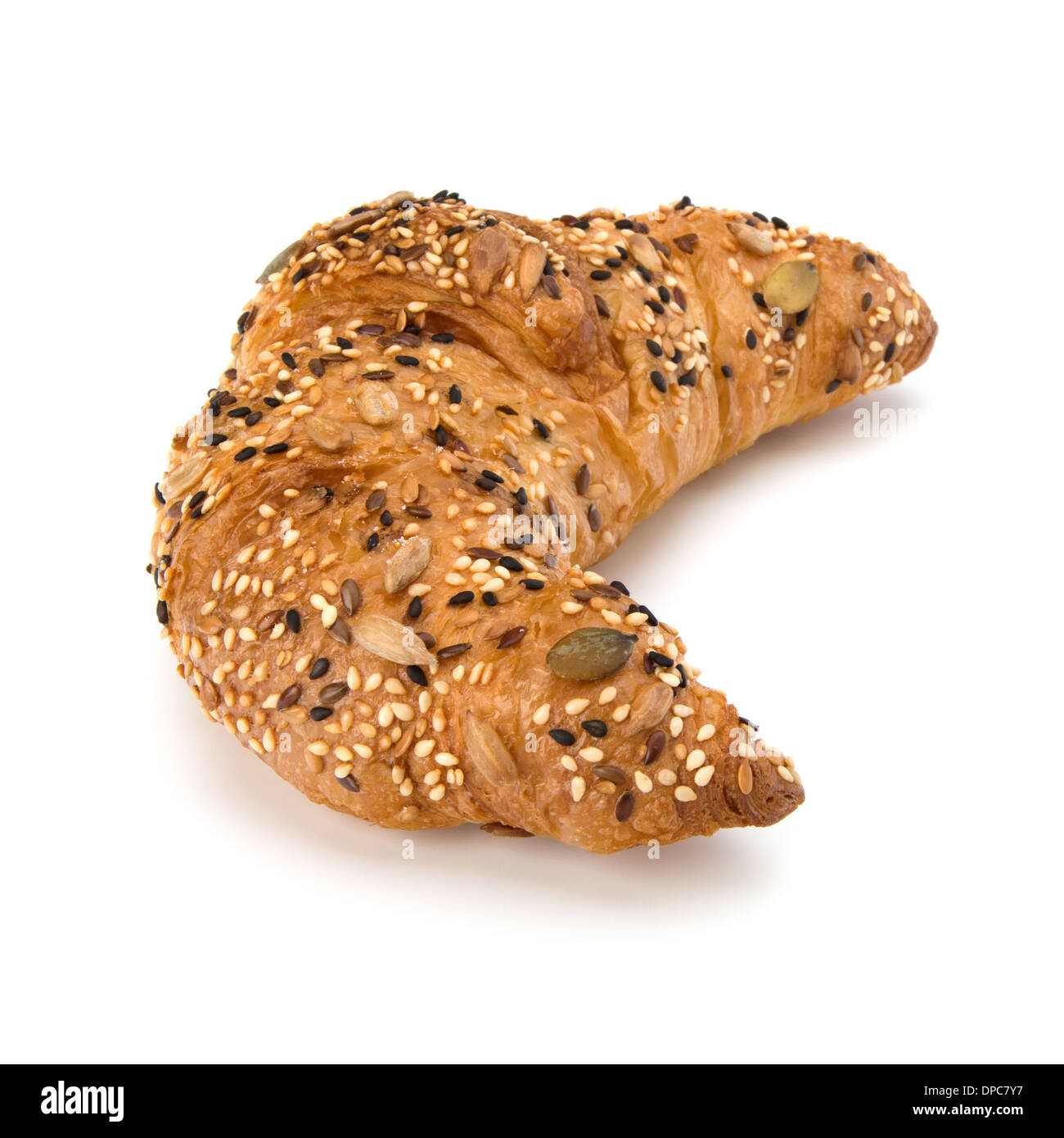 fresh croissant isolated on white background Stock Photo - Alamy