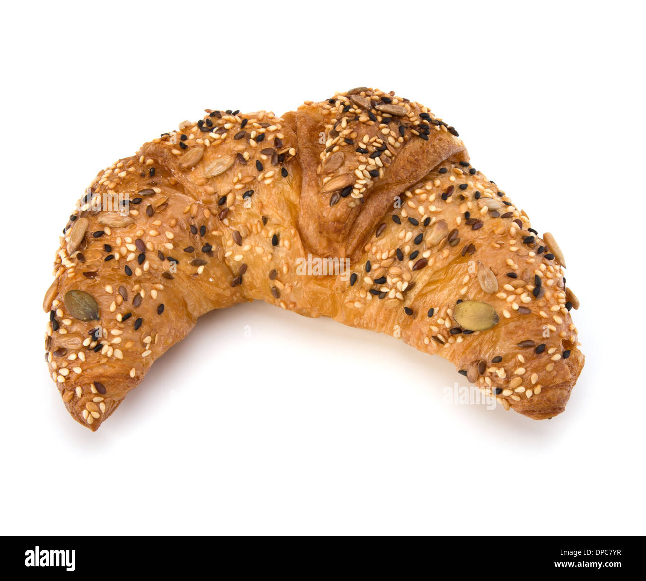 fresh croissant isolated on white background Stock Photo - Alamy