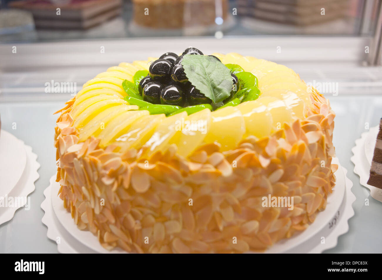 Birthday cakes, pastries design Stock Photo Alamy