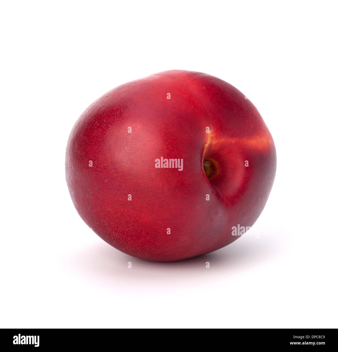 Nectarine fruit isolated on white background Stock Photo Alamy