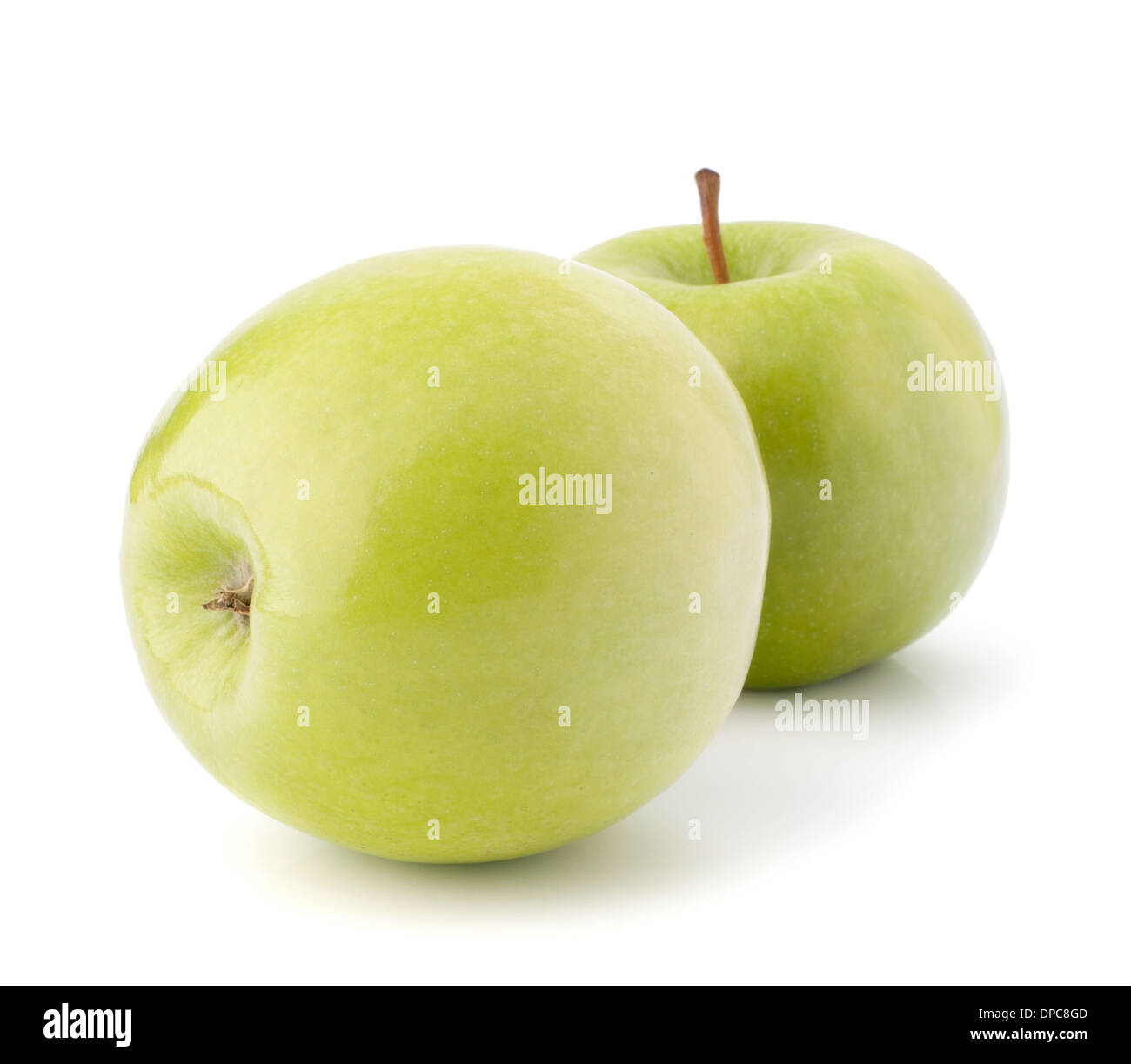 Green apple isolated on white background cutout Stock Photo - Alamy