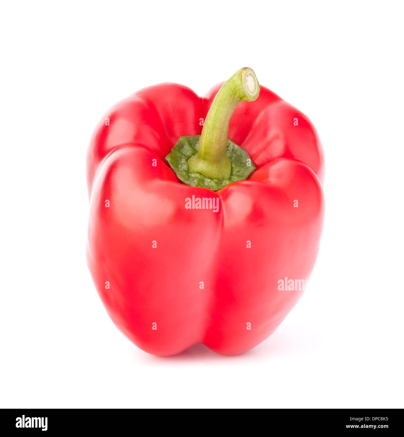 Sweet red pepper isolated on white background cutout Stock Photo - Alamy