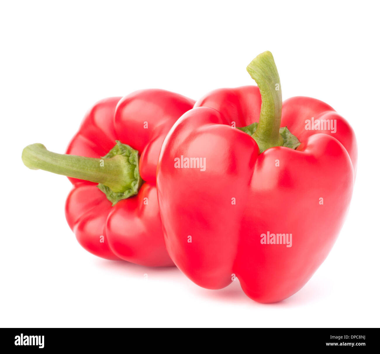 Sweet red pepper isolated on white background cutout Stock Photo - Alamy