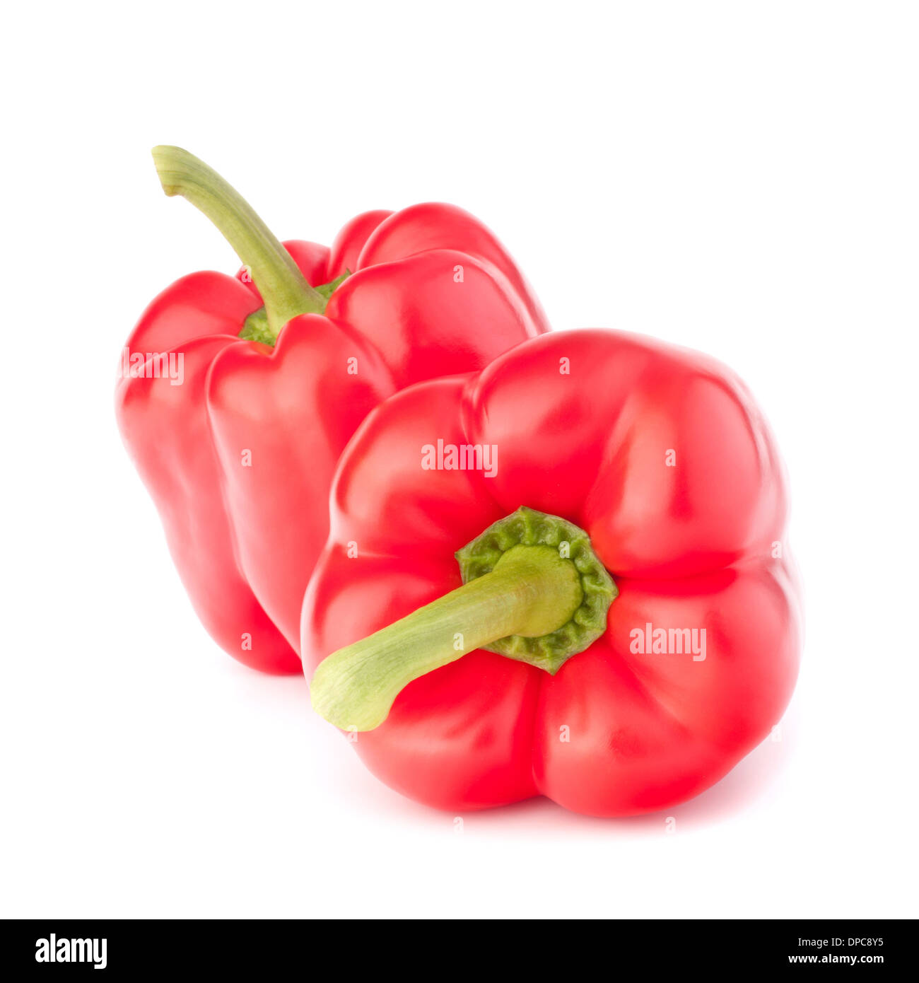 Sweet red pepper isolated on white background cutout Stock Photo - Alamy