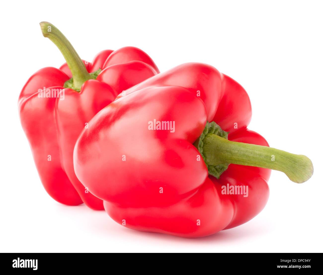 Sweet red pepper isolated on white background cutout Stock Photo - Alamy
