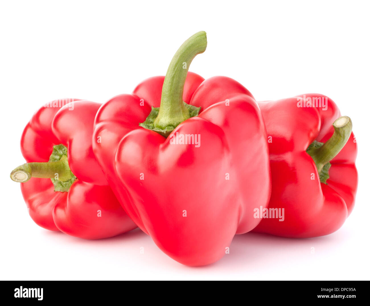 Sweet red pepper isolated on white background cutout Stock Photo - Alamy