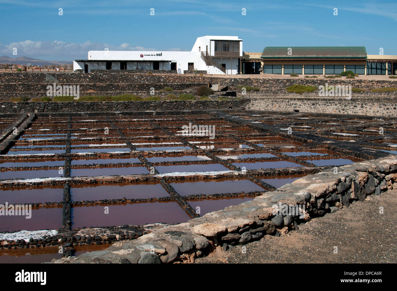 Salt museum near Caleta de Fuste, Fuerteventura, Canary Islands, Spain. Stock Photo