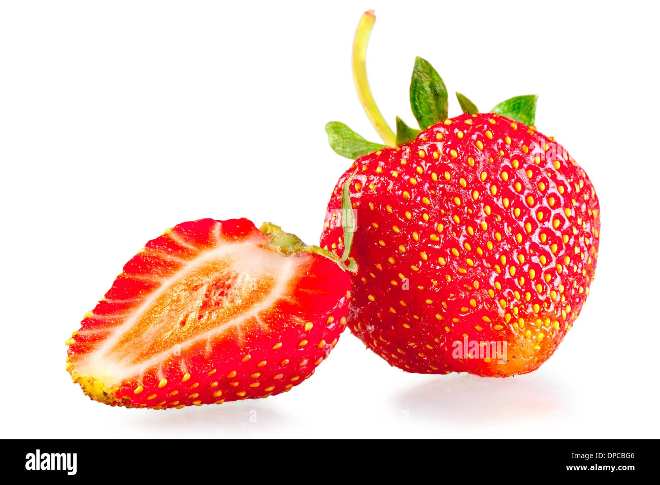 Strawberry cross section Cut Out Stock Images & Pictures - Alamy