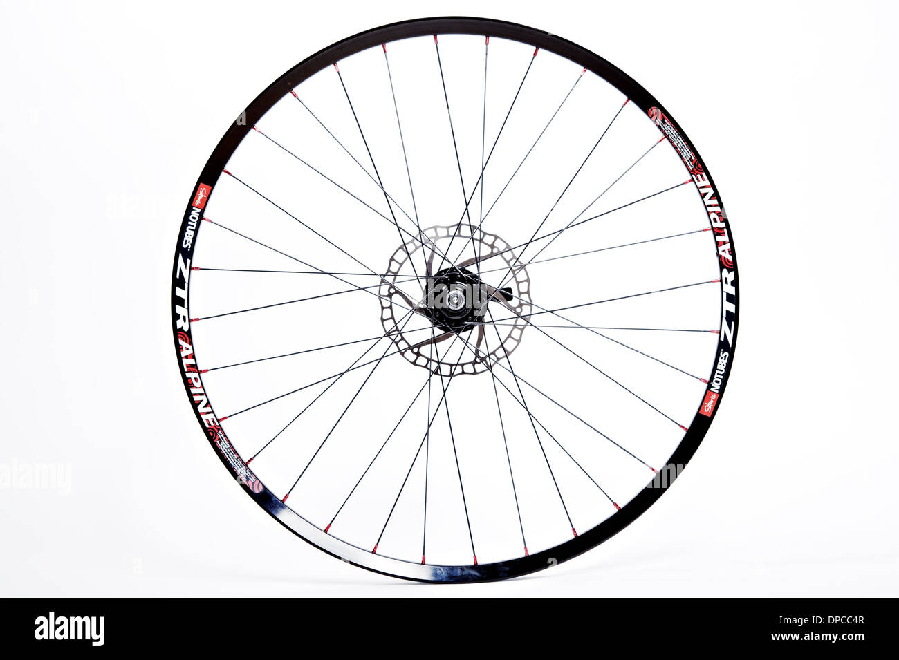Bike wheel on the rim ZTR Alpine Stock Photo