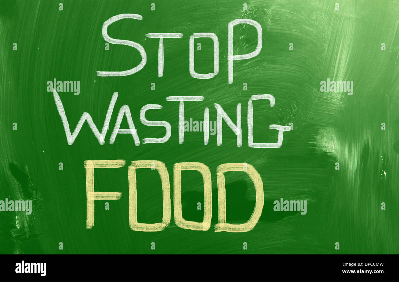 Stop Wasting Food Concept Stock Photo Alamy